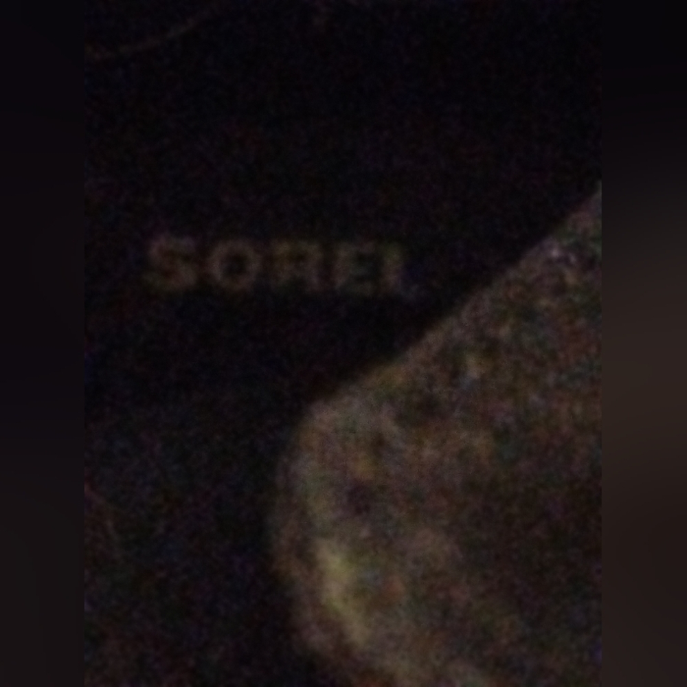SOREL Women's Black Blue Boots Waterproof Hand Crafted Natural Rubber LaceUp 9.5 - Picture 16 of 16